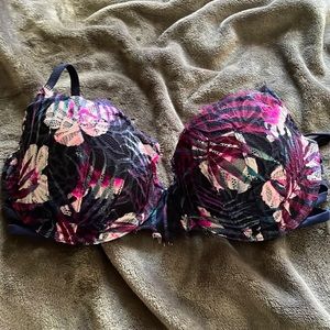 Vibrant Pink push up date bra